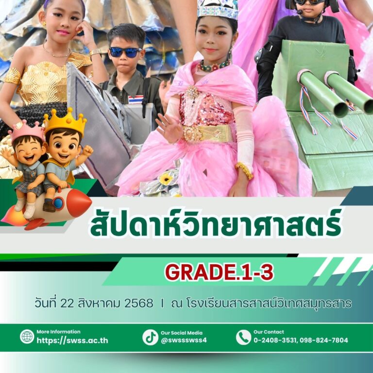 สัปดาห์วิทยาศาสตร์ 2568 – Grade 1-3